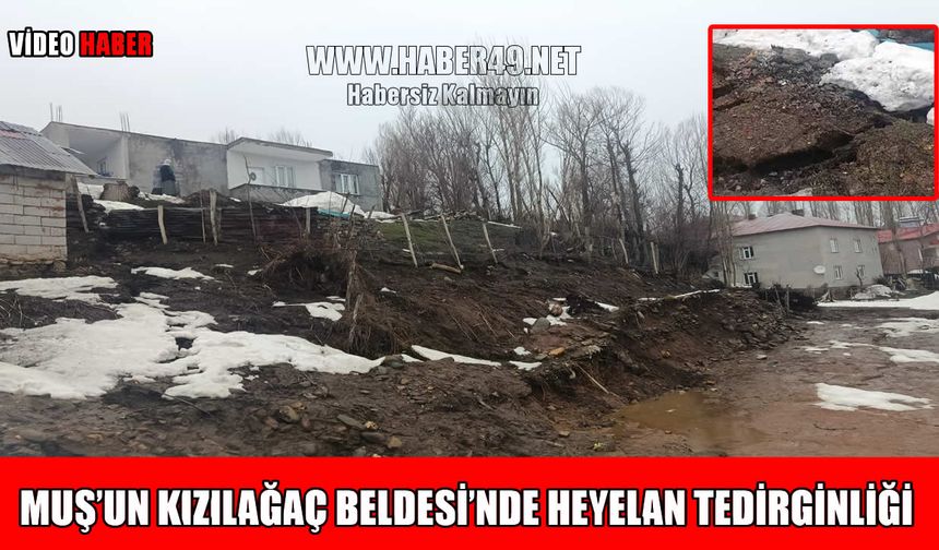 Kızılağaç Beldesinde heyelan paniği: Evler ve ahırlar yarılıyor!