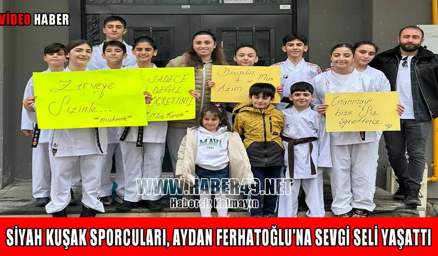 Muşlu karatecilerden hocalarına duygusal sürpriz