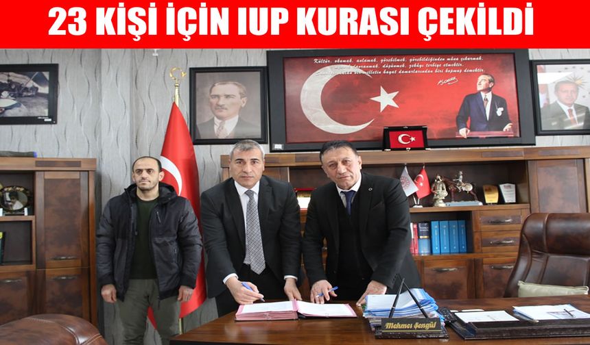 Muş’ta kamu istihdamına destek: 23 kişi için kura çekildi