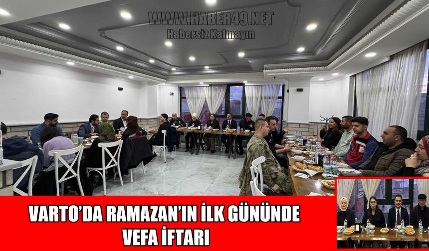 Varto’da Ramazan’ın ilk iftarı şehit yakınları ve gazilerle yapıldı