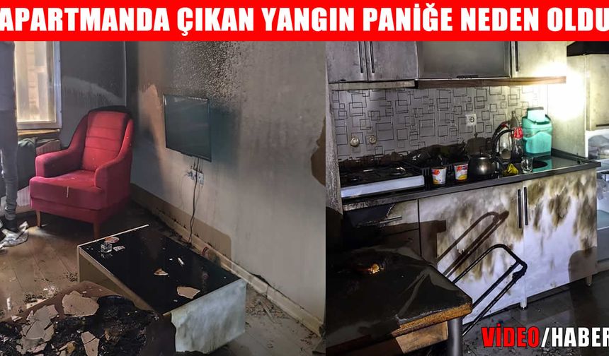 Muş'ta apartman dairesinde çıkan yangın korkuttu
