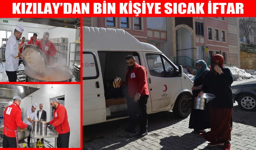 Muş’ta Kızılay şefkati: Bin kişiye sıcak iftar sofrası