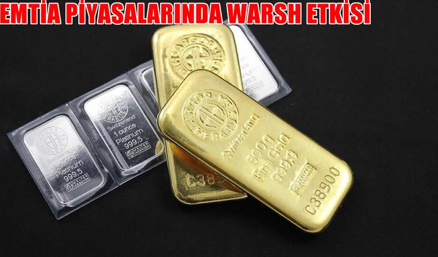 Emtia Piyasalarında Warsh Etkisi: Değerli Metallerde Sert Satış, Enerji ve Tarımda Dalgalı Seyir