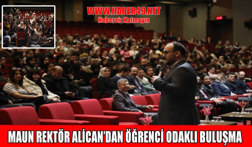 MAUN'da “Öğrenci Buluşmaları” programına yoğun ilgi