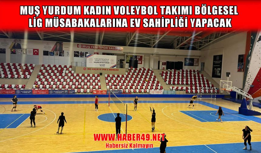 Muş Yurdum Kadın Voleybol Takımı Bölgesel Lig'e hazırlanıyor