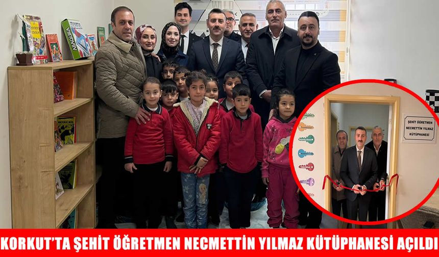Muş Korkut’ta şehit öğretmen Necmettin Yılmaz kütüphanesi açıldı