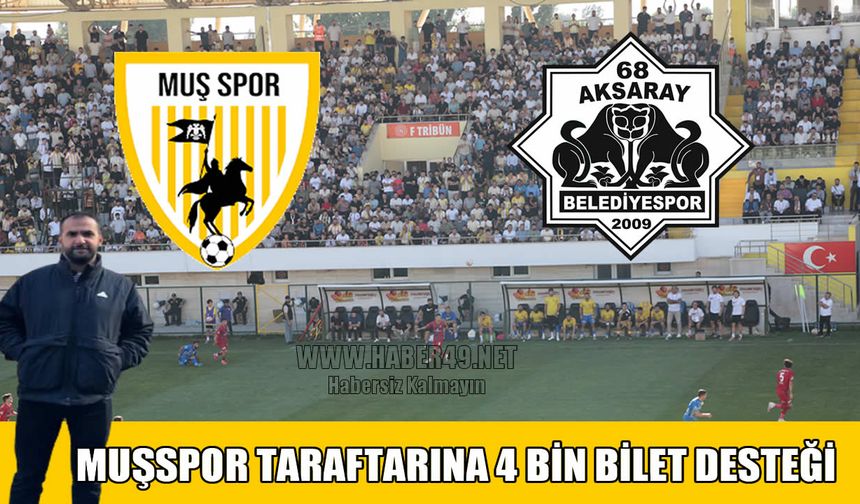 Muşspor taraftarına bilet müjdesi