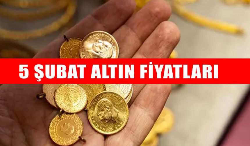 Altın fiyatlarında yön aşağı döndü: 5 Şubat 2026 güncel Gram, Çeyrek ve Ons Altın ne kadar?