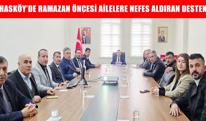 Hasköy’de 455 aileye Ramazan öncesi nakdi yardım yapılacak