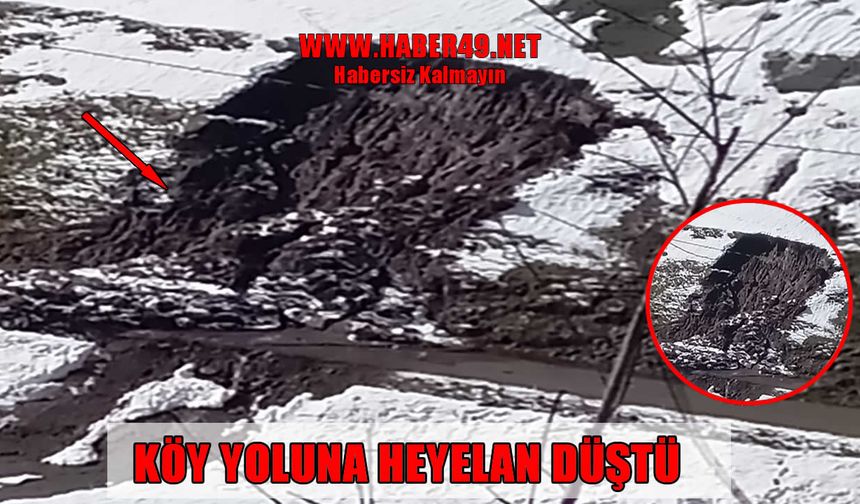 Muş’ta yağış sonrası korkutan heyelan: Yol ulaşıma kapandı