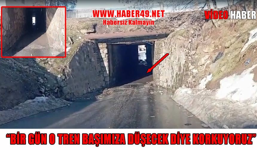 Muş’un göbeğindeki tehlike: Üstten tren geçiyor, altta insanlar yaşam mücadelesi veriyor!