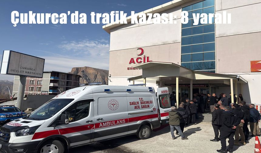 Çukurca’da trafik kazası: 8 yaralı