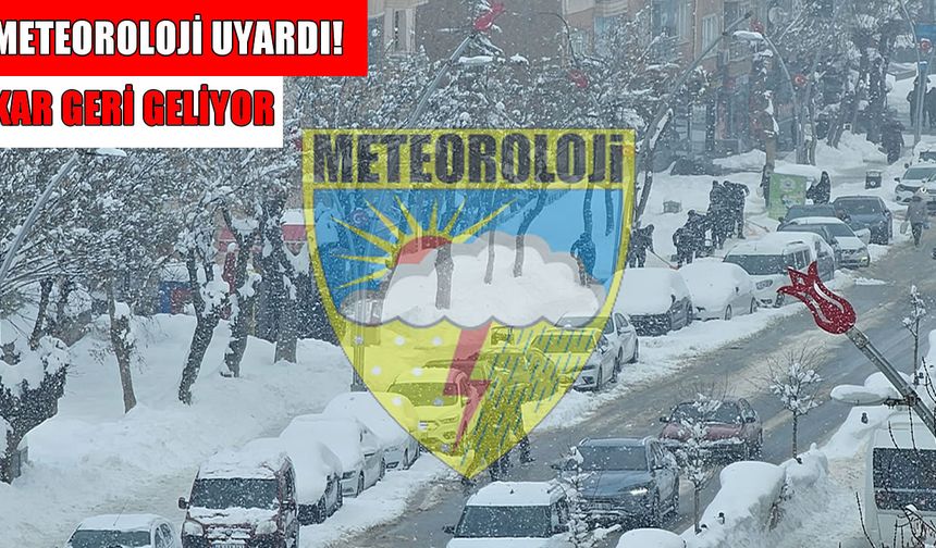 Muşlular dikkat! Kar geri geliyor