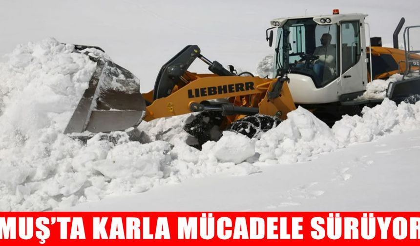 Muş’ta 57 köy yolu ulaşıma kapalı