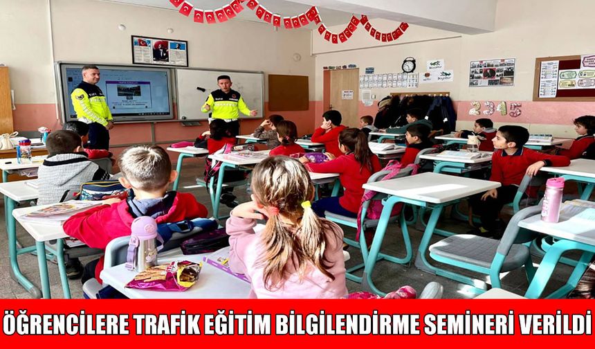 Muş’ta Trafik Jandarması ekiplerinden öğrencilere trafik eğitimi