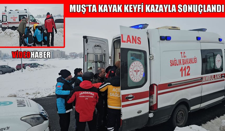Muş’ta kayak keyfi kazayla sonuçlandı: Yaralı kadının imdadına JAK ve UMKE ekipleri yetişti