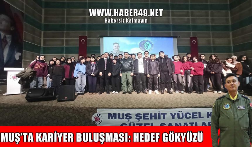 Muş Hava Meydan Komutanlığı'ndan öğrencilere mesleki rehberlik