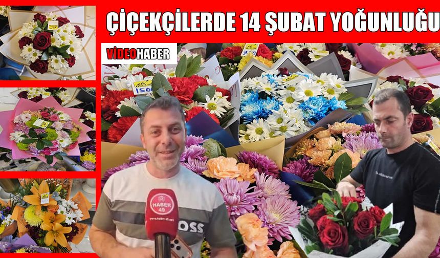 Muş’ta 14 Şubat mesaisi: Çiçekçilerde buket yetiştirme telaşı