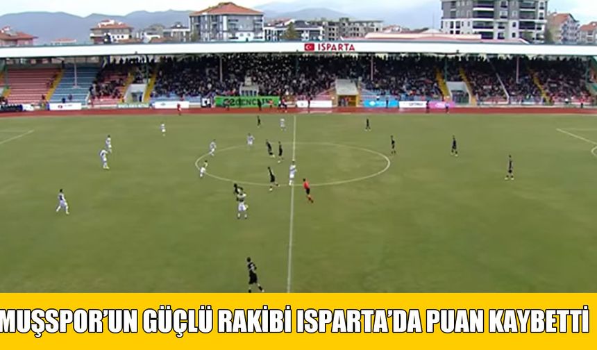 Bursaspor puan kaybetti, Muşspor farkı 2'ye indirdi