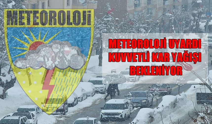 Meteoroloji’den Muş’a uyarı: 9 Şubat’a dikkat!