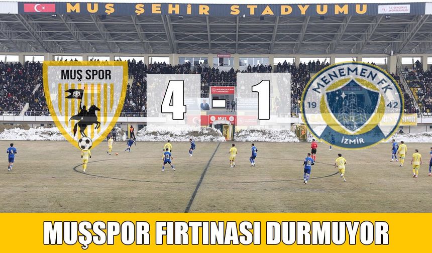 Muşspor iç sahada durdurulamıyor: Seri 40 maça çıktı