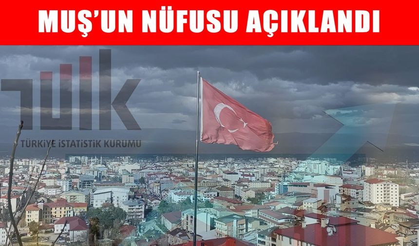 Muş’un nüfus verileri ve yaş grubuna göre dağılımı netleşti