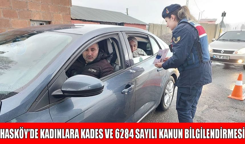 Hasköy’de jandarmadan KADES tanıtımı