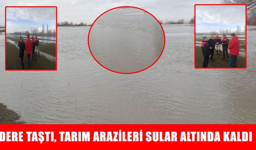 Korkut’ta sağanak sonrası dere taştı: Tarım arazileri sular altında
