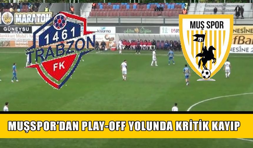 Muşspor deplasmanda 2 puan bıraktı