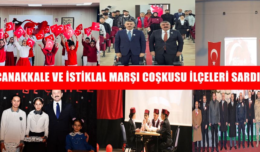 Muş’un ilçelerinde İstiklal Marşı ve Çanakkale ruhu etkinliklerle anıldı