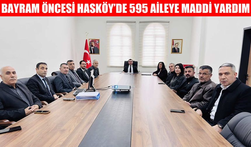 Hasköy’de 595 aileye 2,6 milyon TL bayram desteği