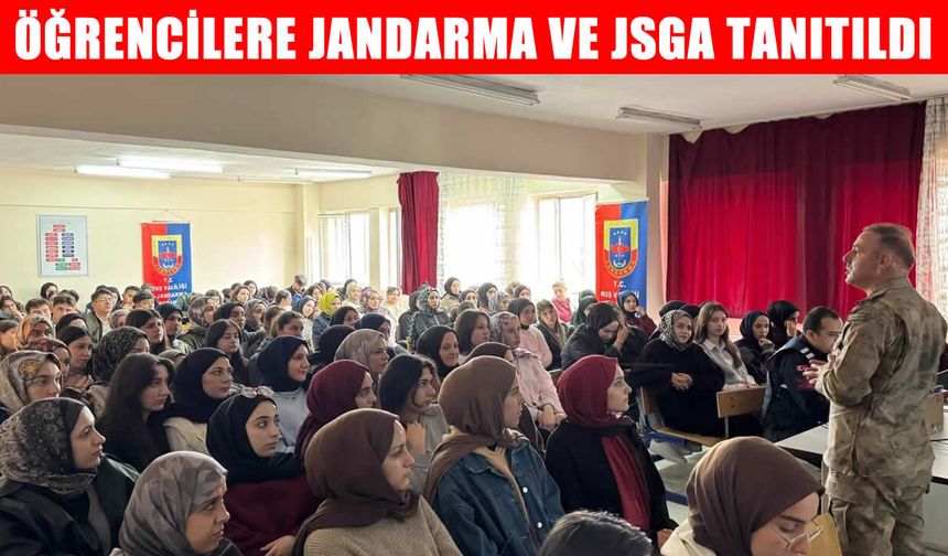 Muş’ta lise öğrencilere jandarma ve JSGA tanıtıldı