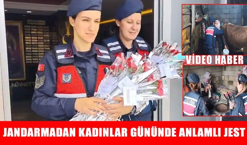 Muş'ta jandarmadan kadınlara 8 Mart sürprizi