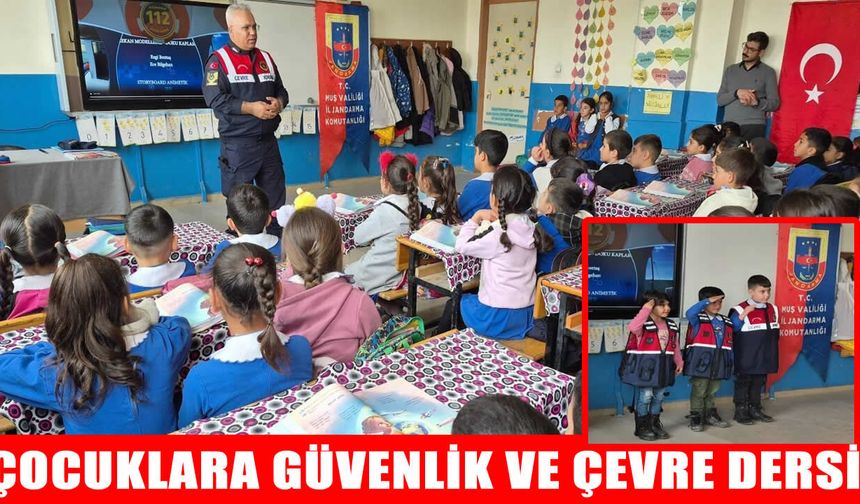 Jandarma, Bulanık’ta öğrencilerle güvenlik ve çevre bilinci eğitimi