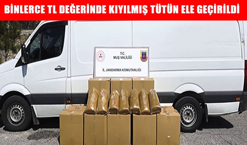 Muş’ta 390 bin TL değerinde bandrolsüz tütün ele geçirildi