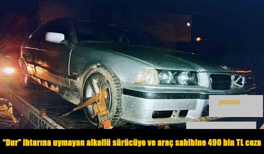 Polisin “Dur” İhtarına Uymayan Sürücünün Cezası Dudak Uçuklattı