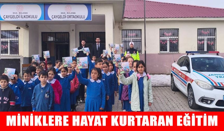 Muş'ta jandarmadan miniklere hayat kurtaran eğitim