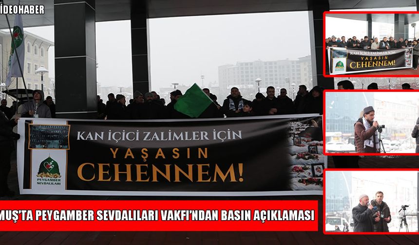 Muş'ta "Zulme Karşı Birlik" mitingi