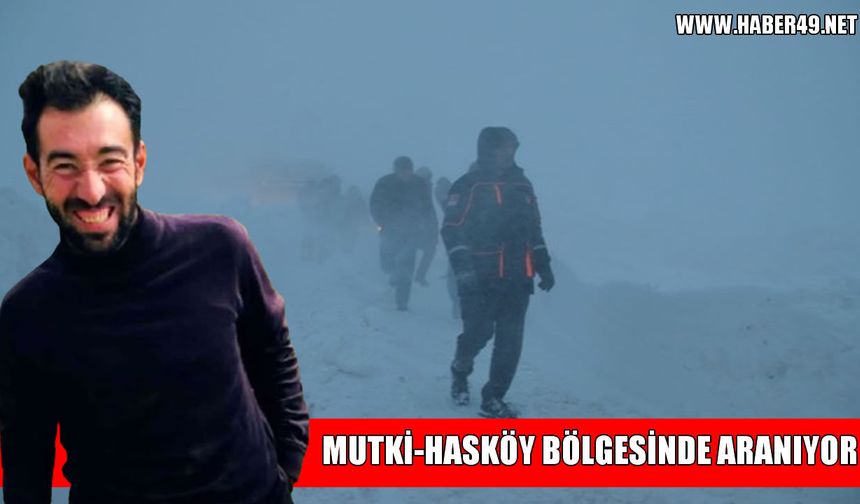 Hasköy-Mutlu arasında kaybolan engelli genç için ekipler seferber oldu