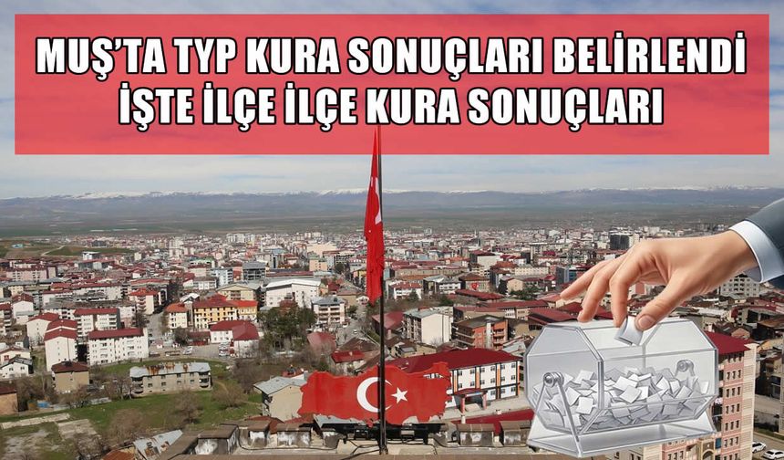 Muş’ta TYP kura heyecanı: 50 kişi belirlendi