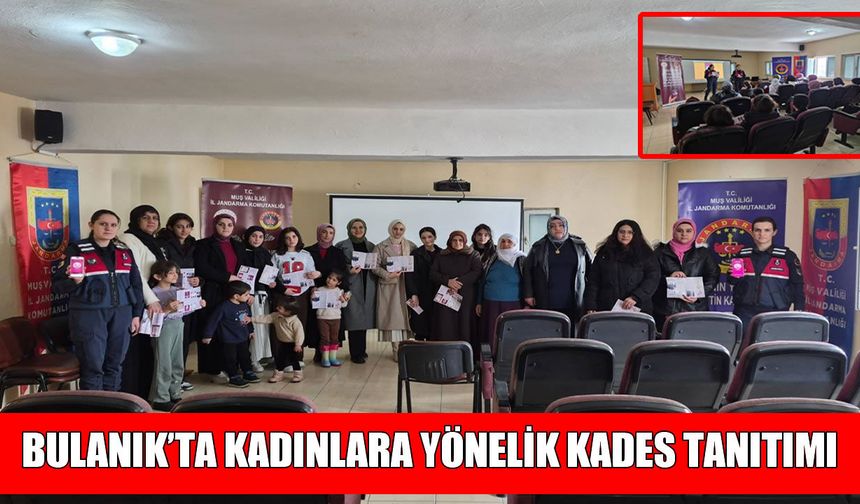 Muş'ta jandarmadan kadınlara uygulamalı KADES eğitimi