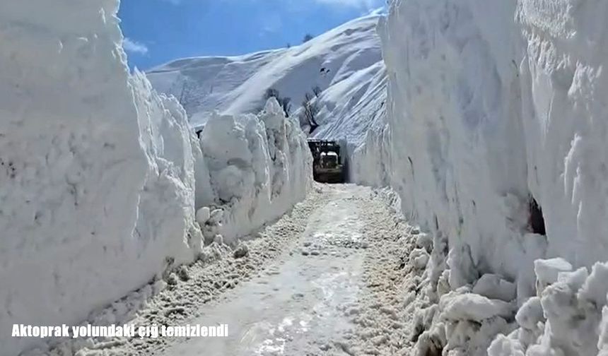 Hakkâri’de çığ alarmı: Aktoprak yolu ulaşıma açıldı