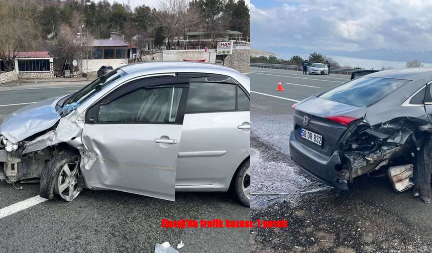 Elazığ’da Korkutan Çarpışma: 1 Yaralı