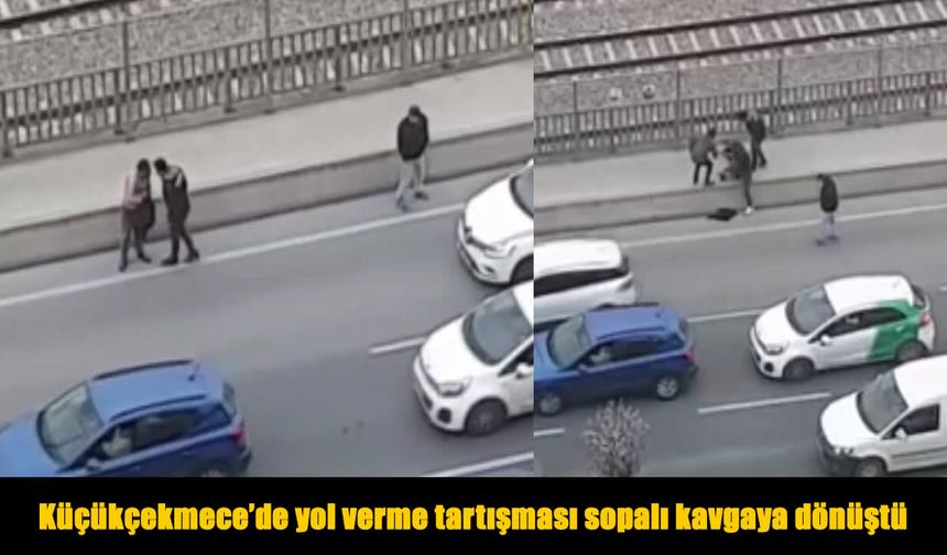 Yol verme tartışması kontrolden çıktı: Saldırı ve kaza aynı anda yaşandı