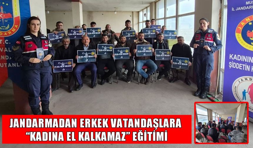 Muş jandarmasından "Kadına El Kalkamaz" mesaisi
