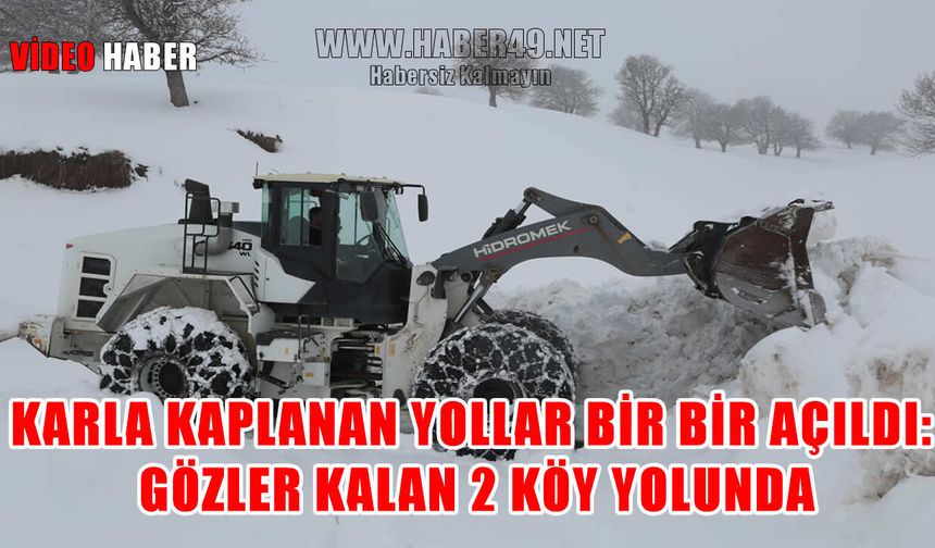 Varto’da 18 köy yolundan 16’sı ulaşıma açıldı