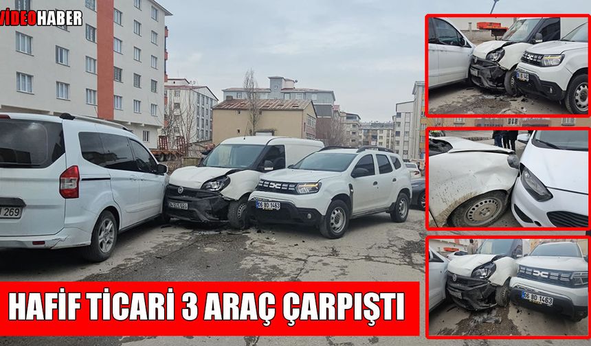 Muş’ta zincirleme trafik kazası: 1 yaralı