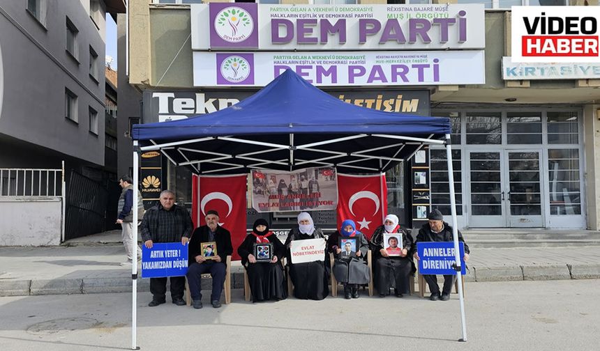 Muş’ta ailelerin dinmeyen nöbeti: Canınızı yerde bulmadınız, dönün artık