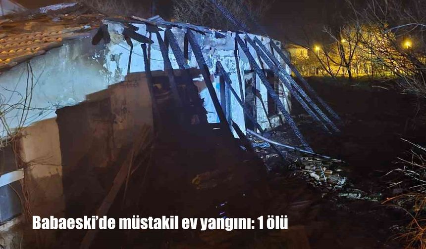 Kırıkkale’de ev yangını: 1 ölü