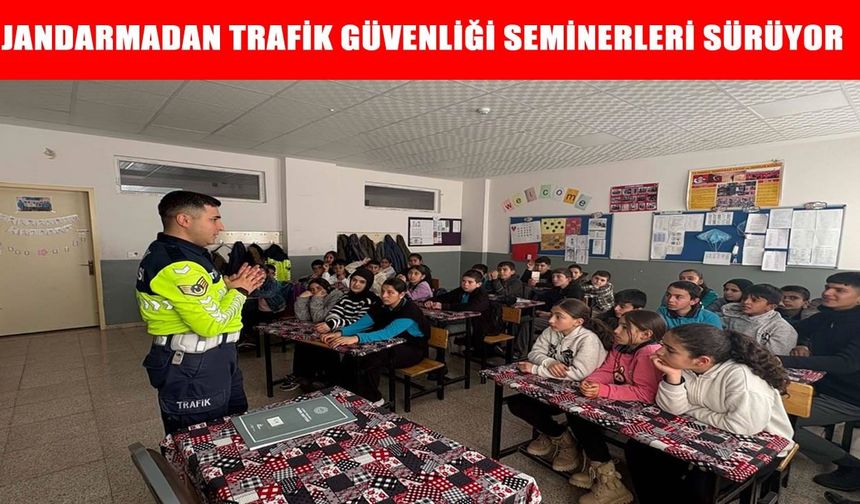Jandarma Varto'da öğrencilere trafik bilinci aşılıyor